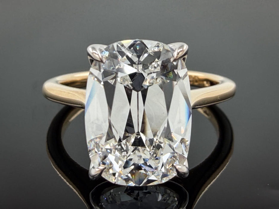 The Pemberley Cushion 4.81ct Lab elongated cushion