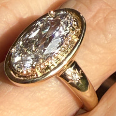 The Evangeline 3.16ct , D , VS1 Elongated Cushion IGI Lab Certified